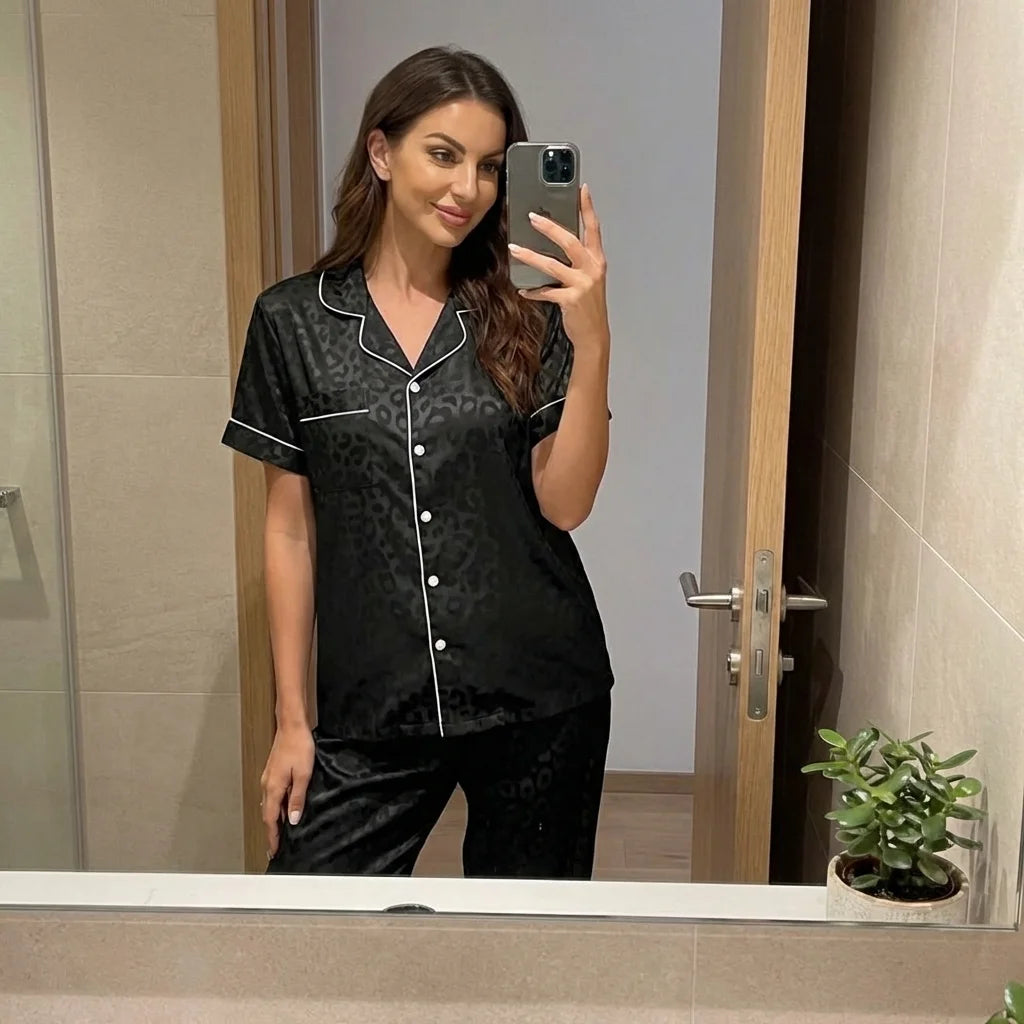 Aureli Satin Pajama Set