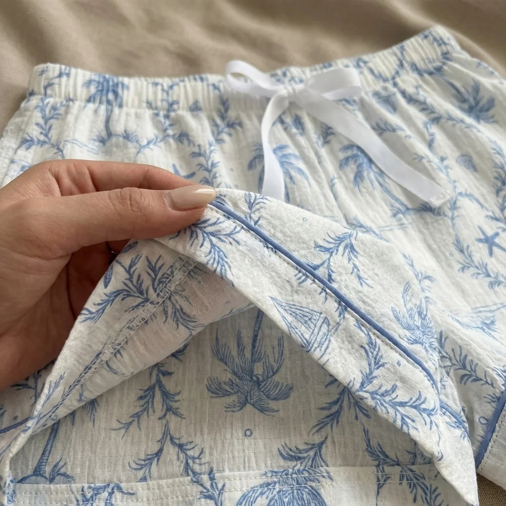 Alira Palm Pajama Set