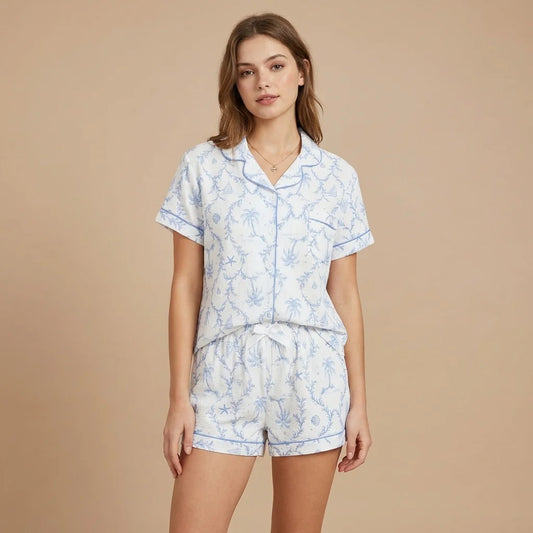 Alira Palm Pajama Set