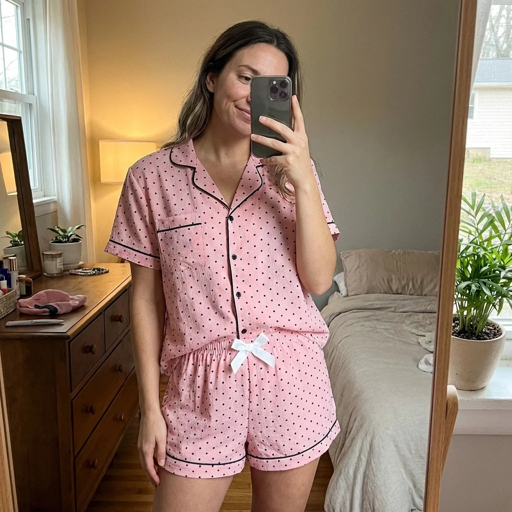 Celira Dot Pajama Set