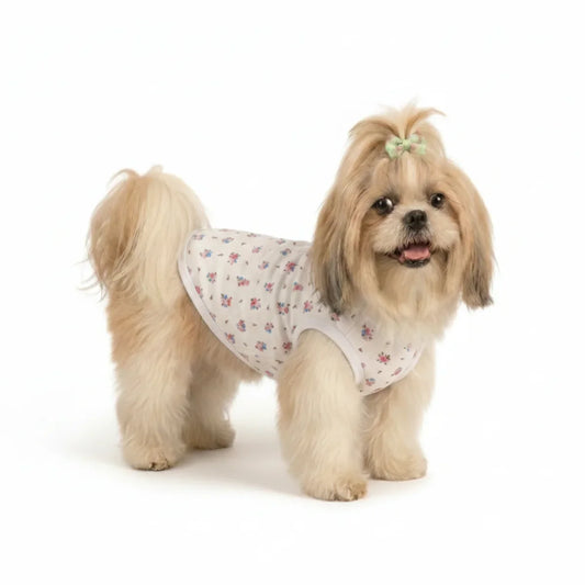 Roupa para Cachorro Pequeno Skeepy Soft™ Flowers