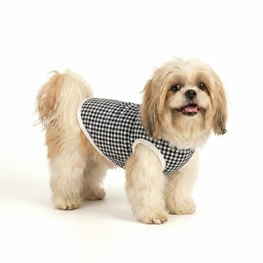 Roupa para Cachorro Pequeno Skeepy Soft™ Xadrez