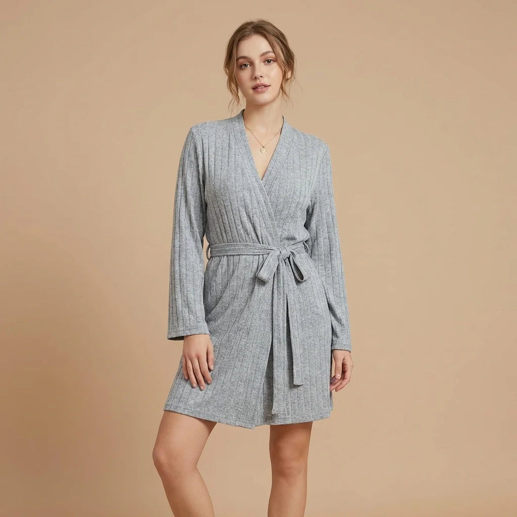 Sirius Ribbed Lounge Robe