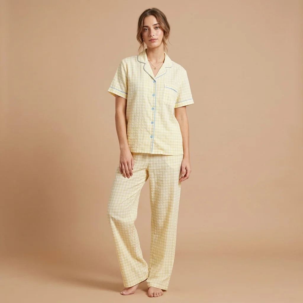 Solira Plaid Pajama Set